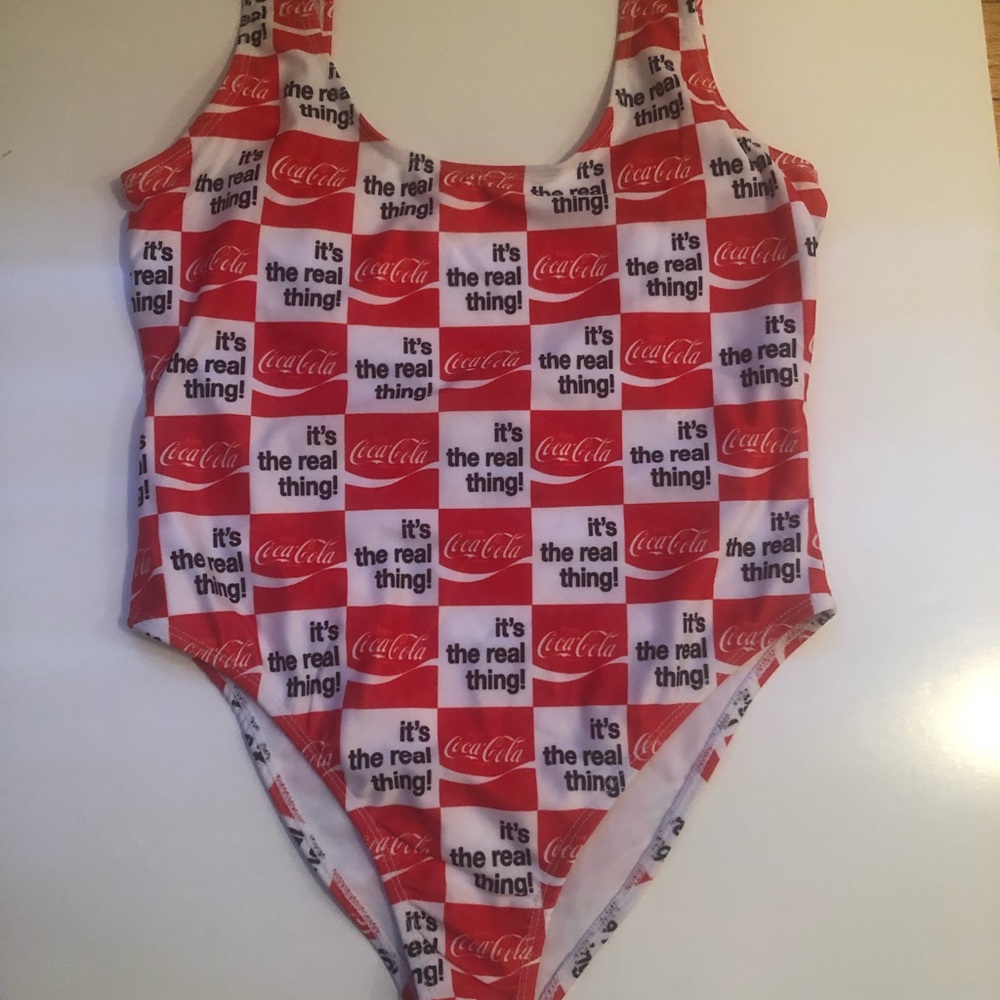 Coca Cola Women’s One Piece Bathing Suit Sz Small